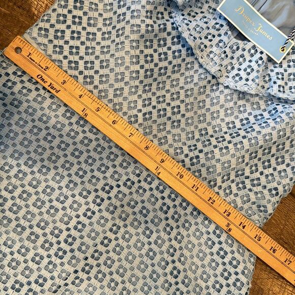 NWT Draper James Collection Blue Lattice A-Line Dress Size 8 - Picture 6 of 11